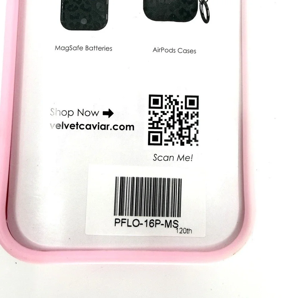 Velvet Caviar Pink French Rose Floral iPhone 16 Pro Case‎ MagSafe NWOT